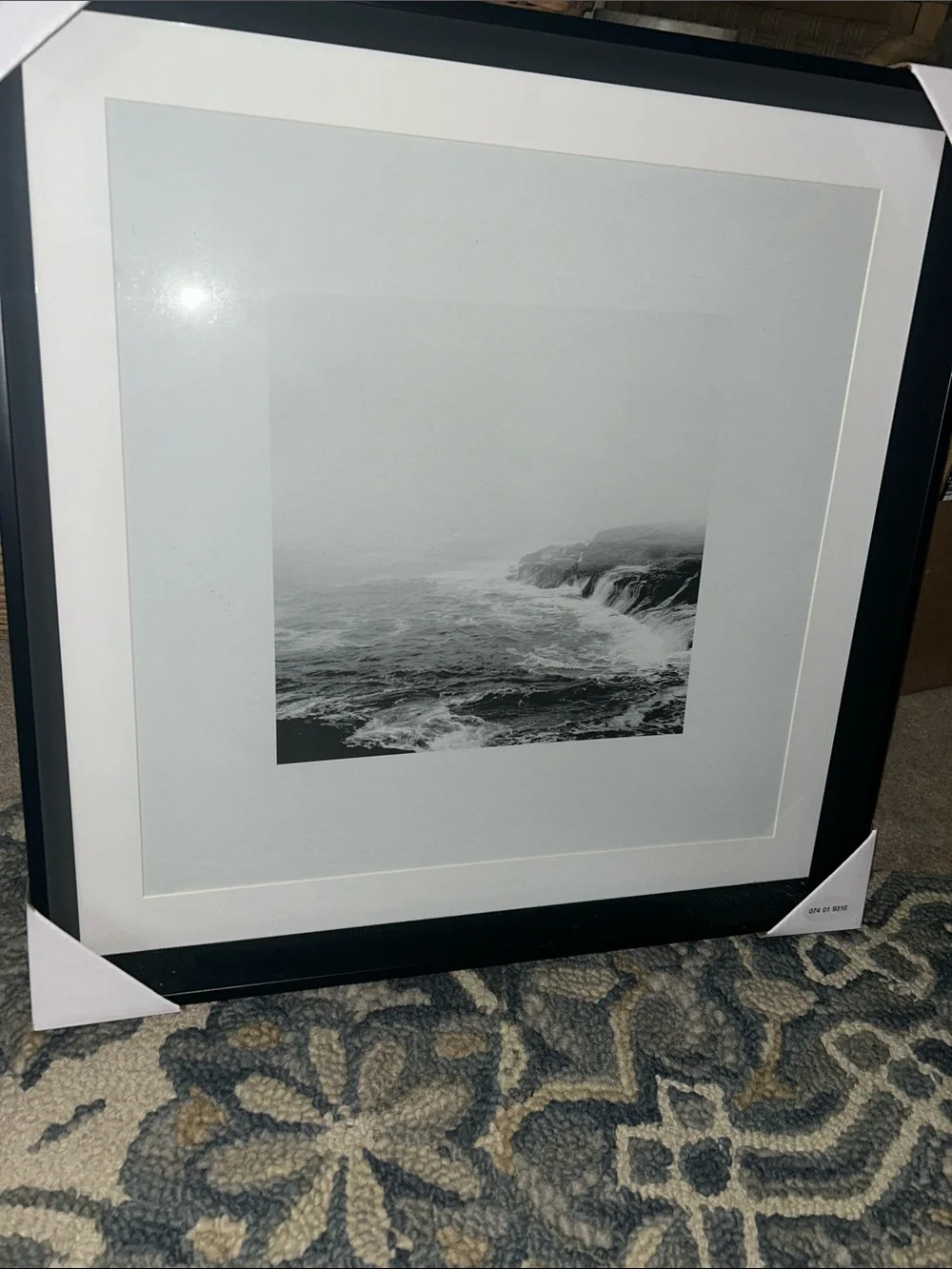 Studio McGee 20” x 20” Foggy Shore Framed Wall Art